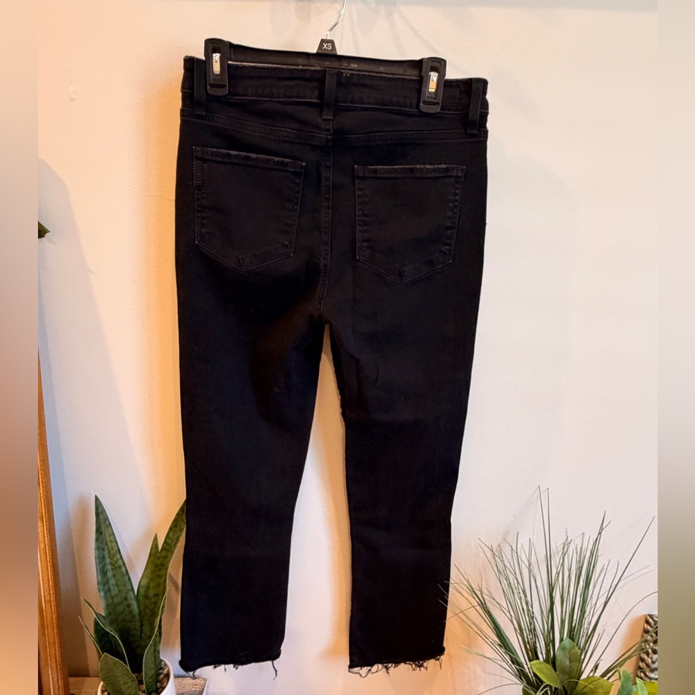 PAIGE Black Collette cropFlare Jeans size 31 NWOT - Picture 2 of 3